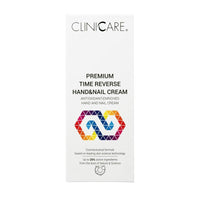 ClinicCare Premium Time Reverse Hand and Nail Cream retail box on white background