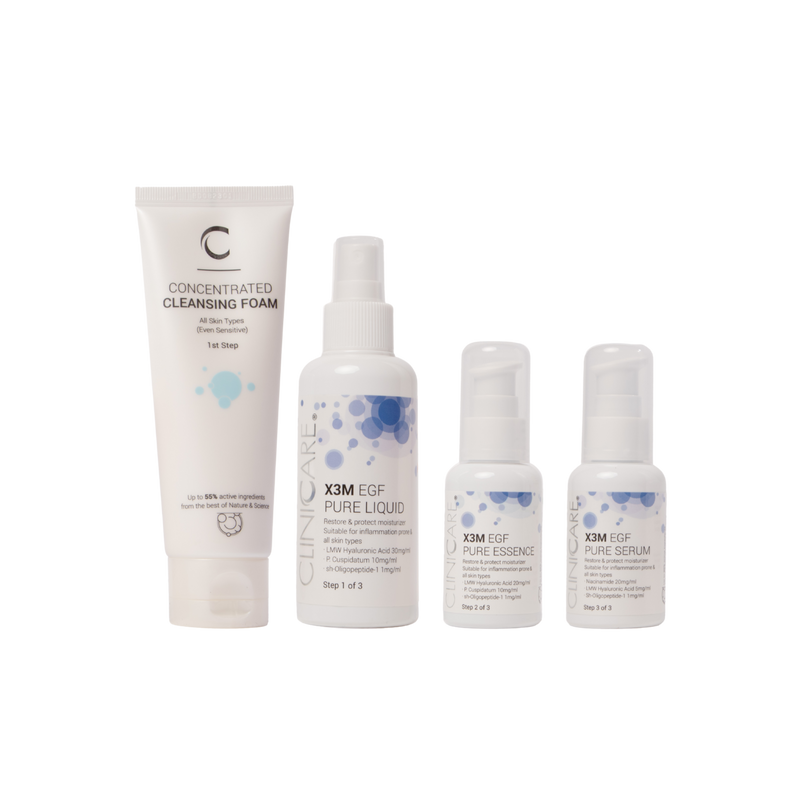 ClinicCare Pure Range Bundle + Free Fullsize Concentrated Cleansing Foam 100ml
