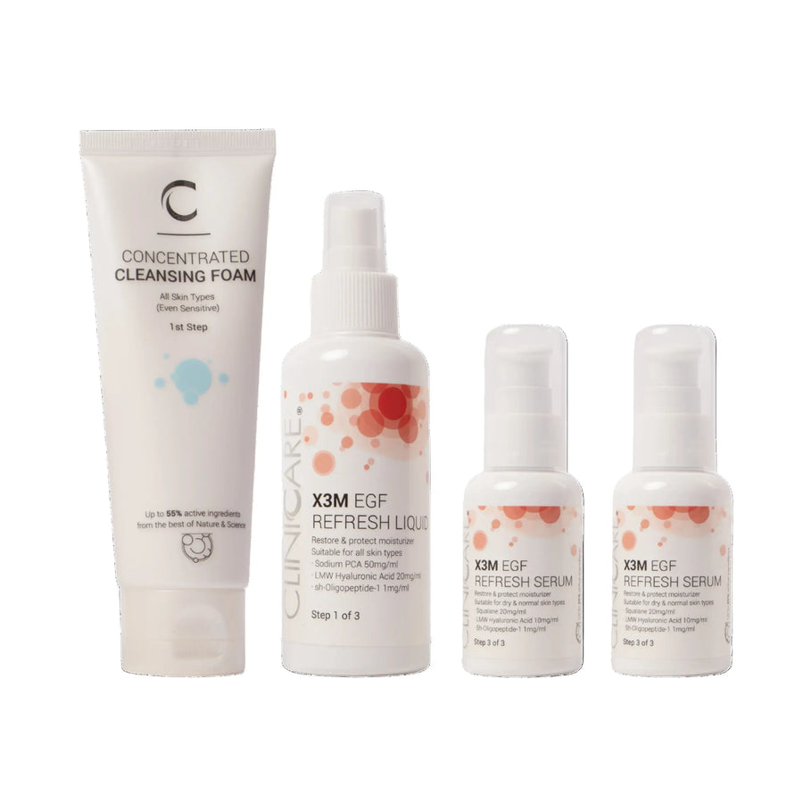 ClinicCare Refresh Bundle + Concentrated Cleansing Foam 100ml