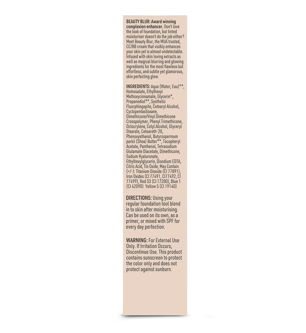 Product label with detailed text on a beige background