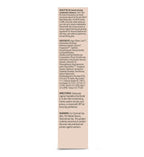 Product label with detailed text on a beige background