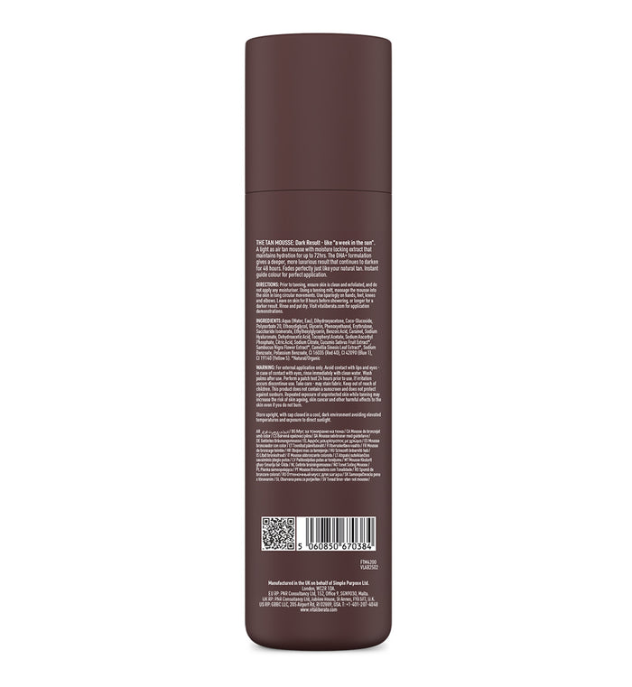Vita Liberata The Mousse, Tinted Lasting Serum, Dark back of pack