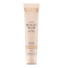 A tube of VITA Original Beauty Blur Luminous BB/CC Cream in Light shade with a pump dispenser, designed for flawless skin finish.