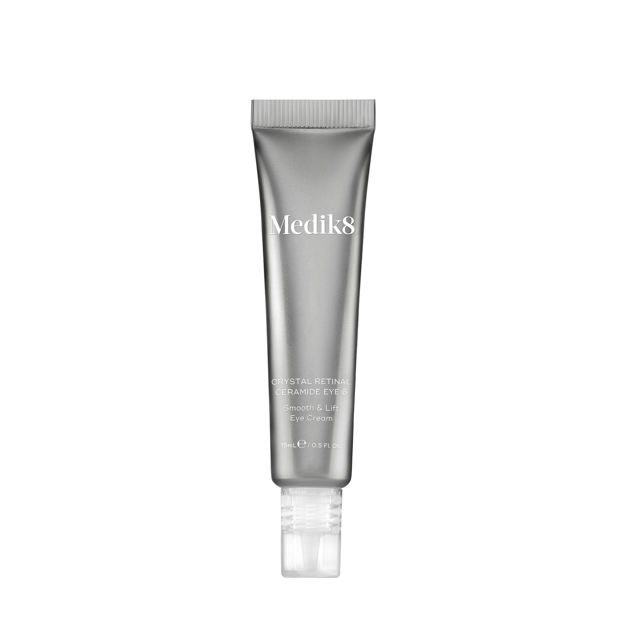 Medik8 Crystal Retinal Ceramide Eye 6 cream tube on a white background