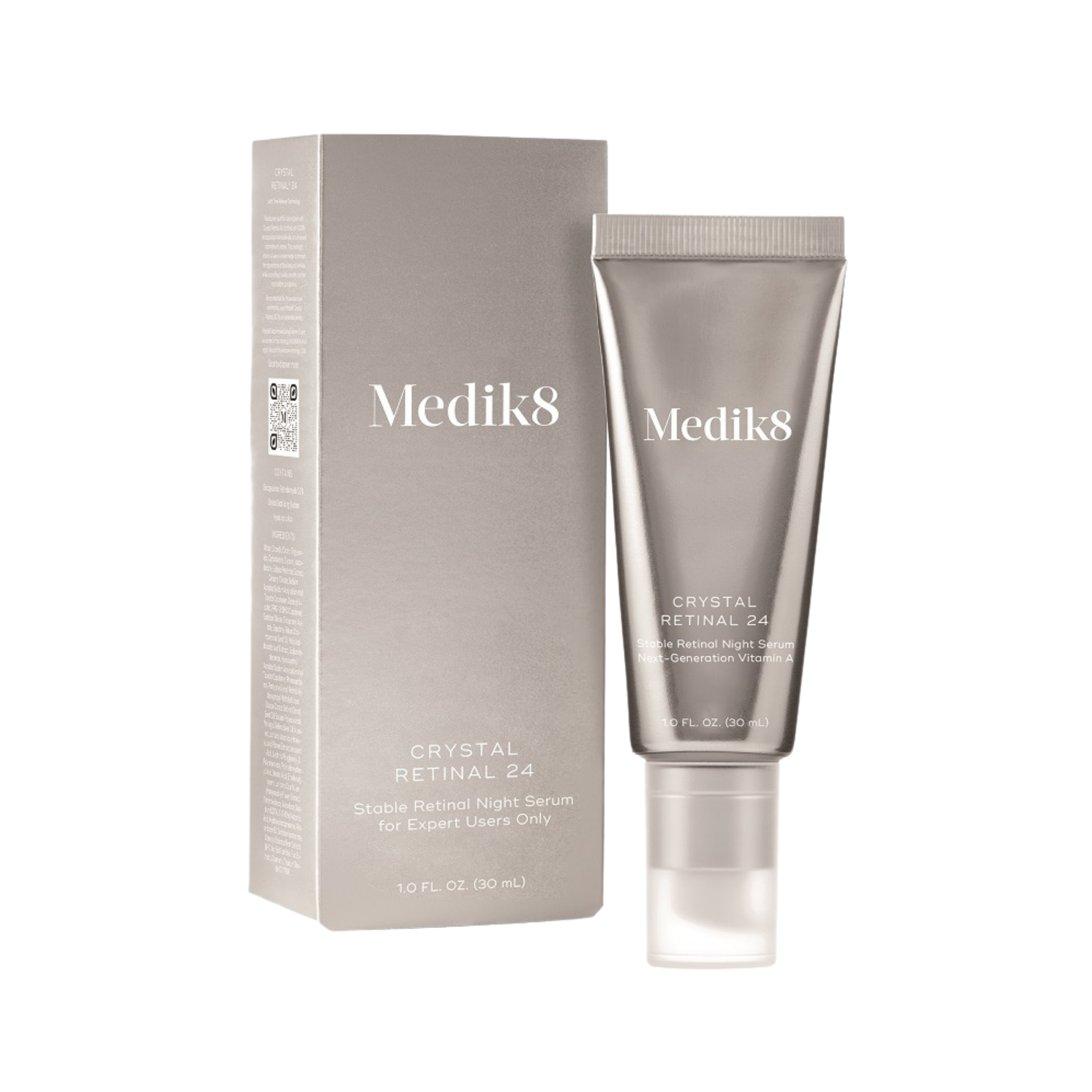 Medik8 Crystal Retinal 24 skincare product and packaging 
