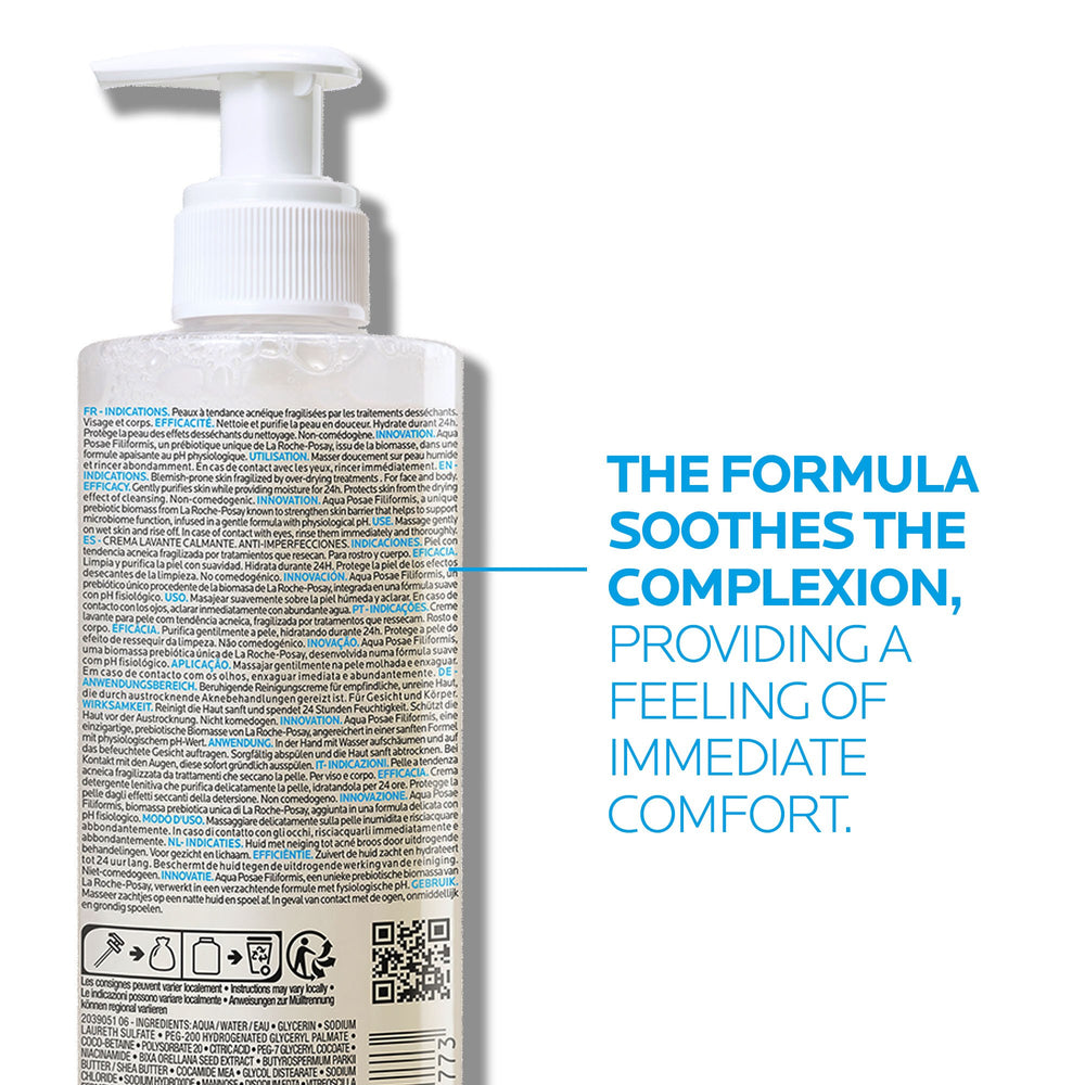 La Roche-Posay Effaclar H Iso-Biome Cleansing Cream 390ml