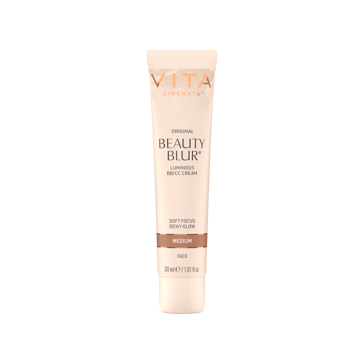 Tube of Vita Liberata Beauty Blur BB/CC cream medium