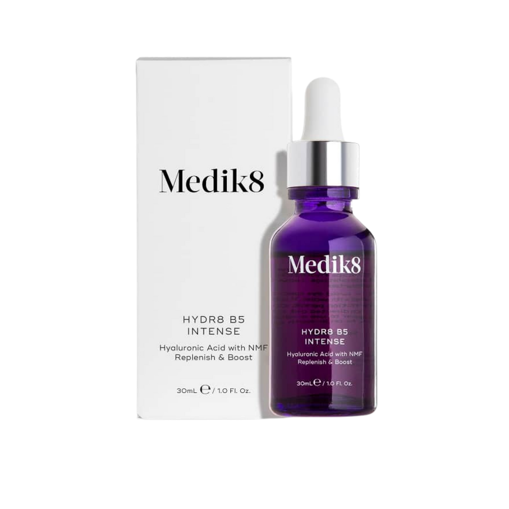 Medik8 Hydr8 B5 Intense serum bottle with packaging on a white background