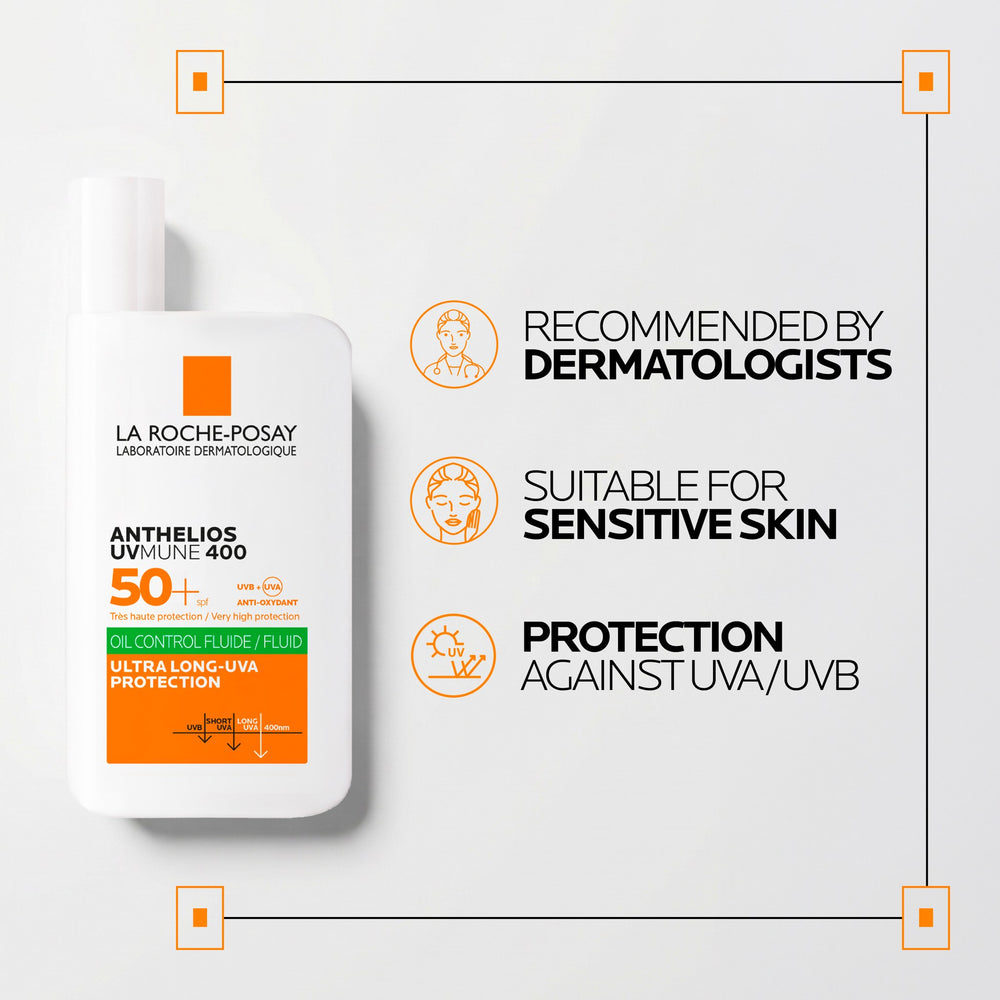 La Roche-Posay Anthelios UVMune 400 Oil Control Invisible Fluid SPF50+ 50ml
