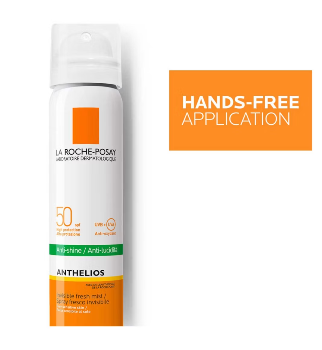 La Roche-Posay Anthelios Invisible Anti-Shine Mist Sunscreen SPF50 75ml