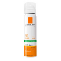 La Roche-Posay sunscreen spray bottle on a white background