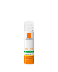 La Roche-Posay sunscreen spray bottle on a white background