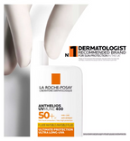 La Roche-Posay sunscreen packaging with branding and product details.