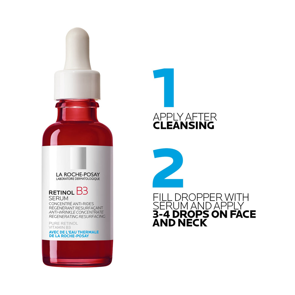 La Roche-Posay Retinol B3 Anti-wrinkle Anti-Ageing Serum With Retinol And Vitamin B3 Suitable For Sensitive Skin 30ml