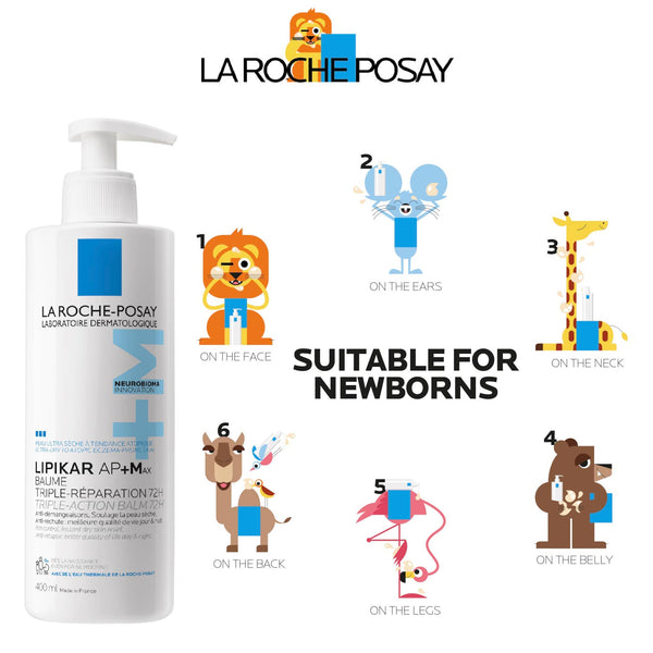 La Roche-Posay Baby Lipikar AP+MAX Triple-Action Balm 400ml