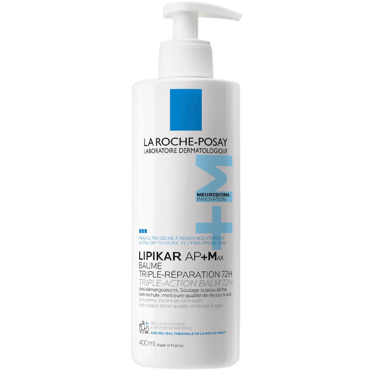 La Roche-Posay Lipikar Baume AP+MAX Triple-Action Balm for Ultra-Dry, Eczema-Prone Skin 400ml