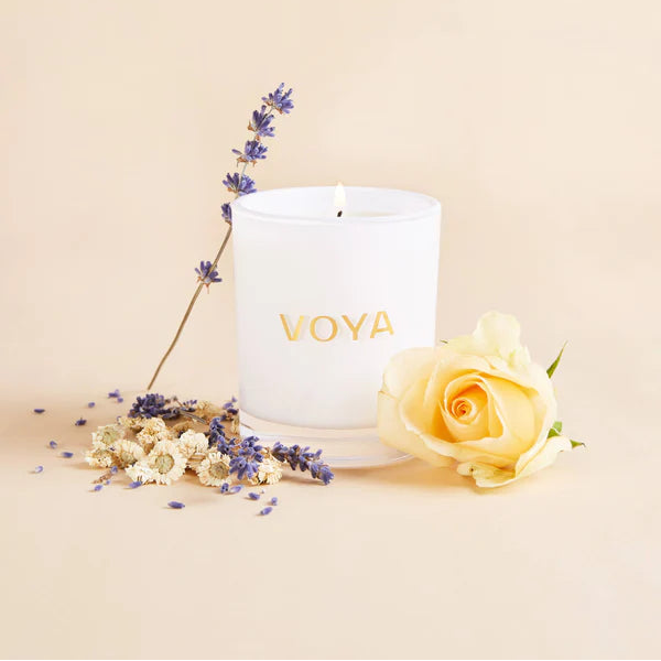 VOYA Oh So Scented Candle Lavender Rose and Chamomile VOYA