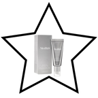 Medik8 skincare products inside a star-shaped border on a white background