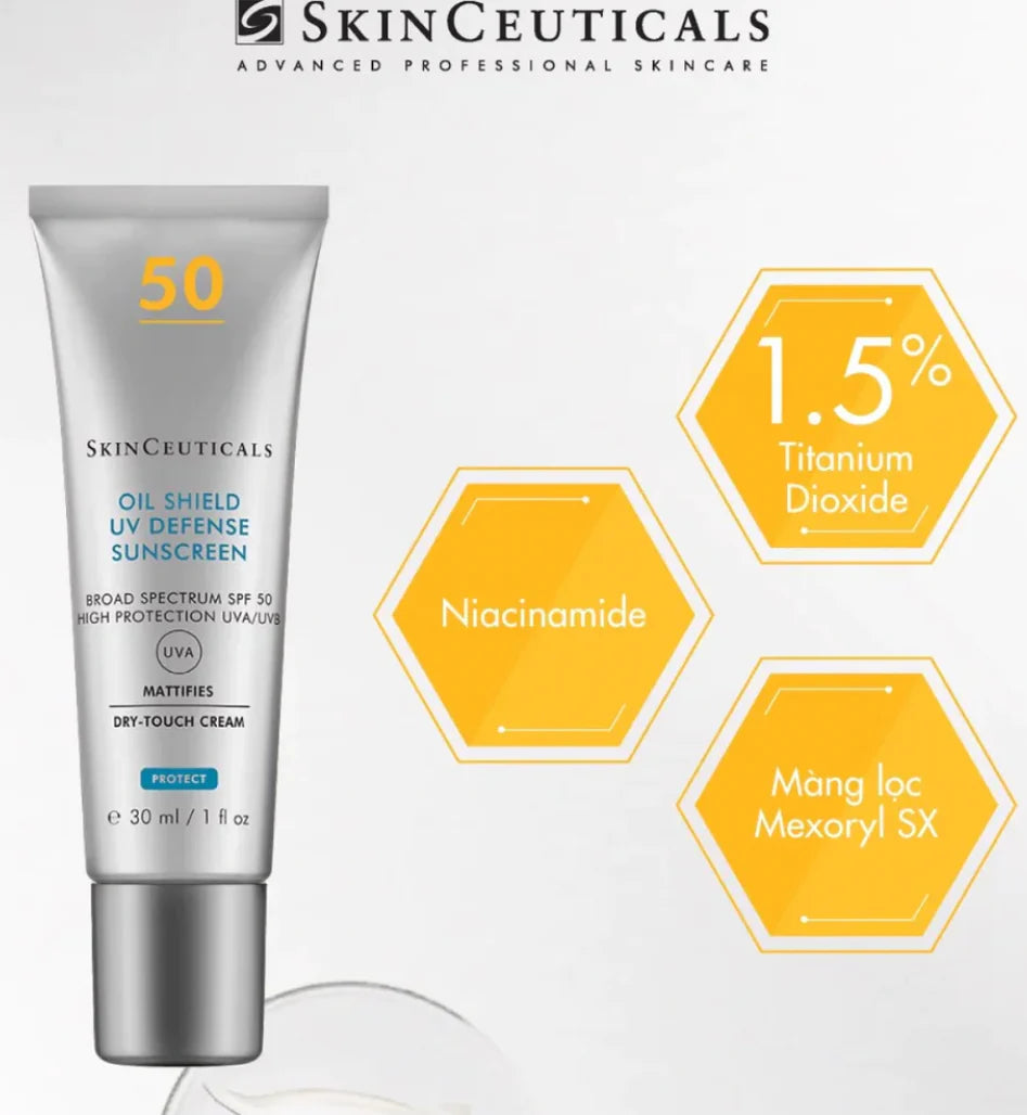 SkinCeuticals Oil Shield UV Defense Sunscreen SPF 50 30ml SkinCeuticals