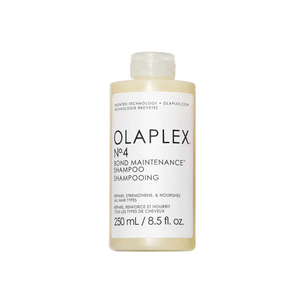 Olaplex No.4 Bond Maintenance Shampoo 250ml in clear plastic bottle with lid