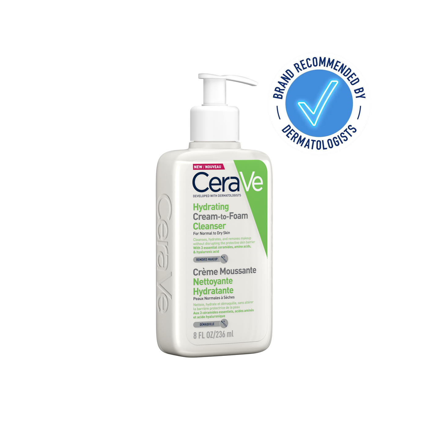 CeraVe Hydrating Cream-to-Foam Cleanser 236ml CeraVe