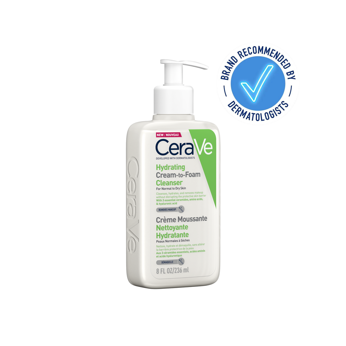 CeraVe Cream-to-Foam Cleanser 236ml