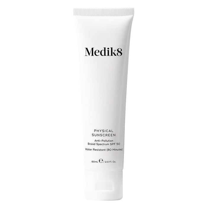 Medik8 Physical Sunscreen tube on a white background