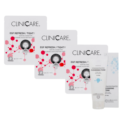 ClinicCare Refresh EGF Mask + Concentrated Cleansing Foam Bundle