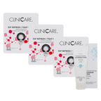 3 cliniccare Refresh masks and foam cleanser 