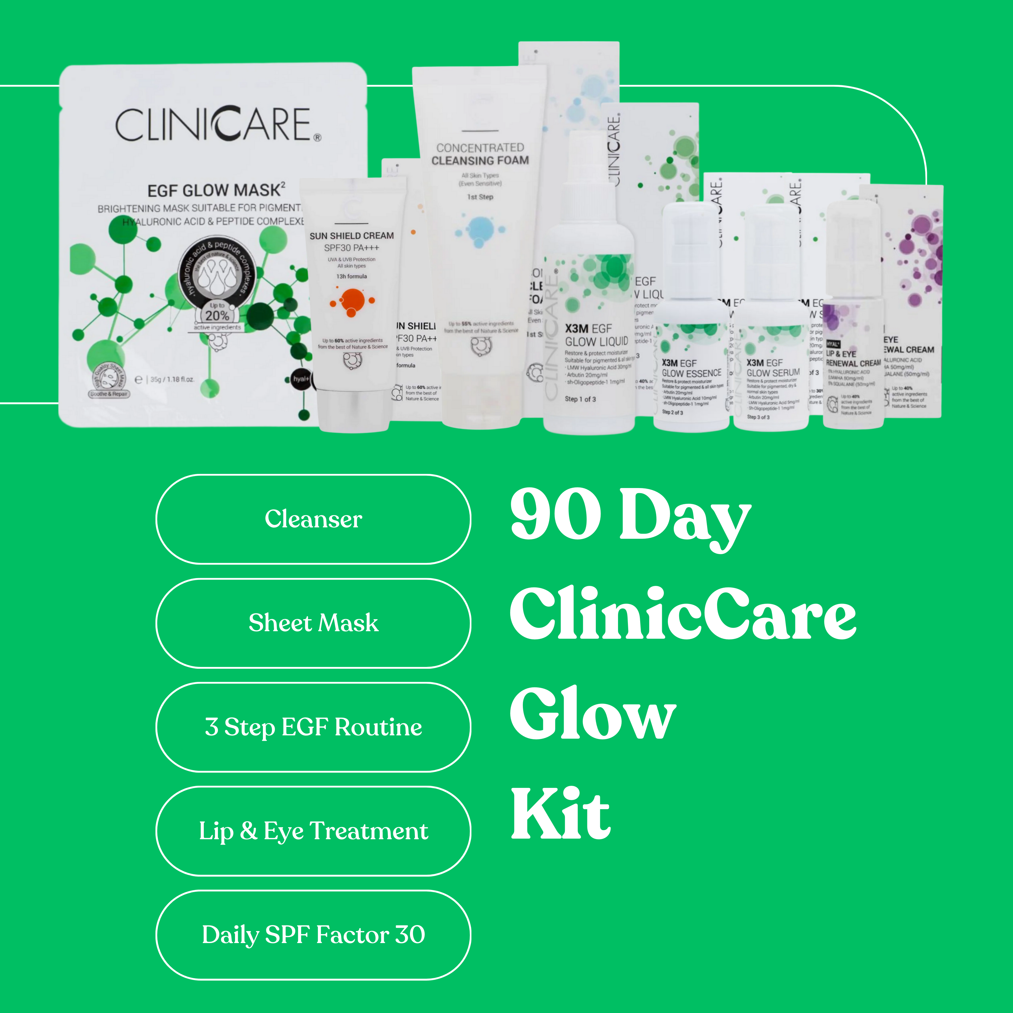 ClinicCare Glow Depigmenting Kit 90 Days ClinicCare