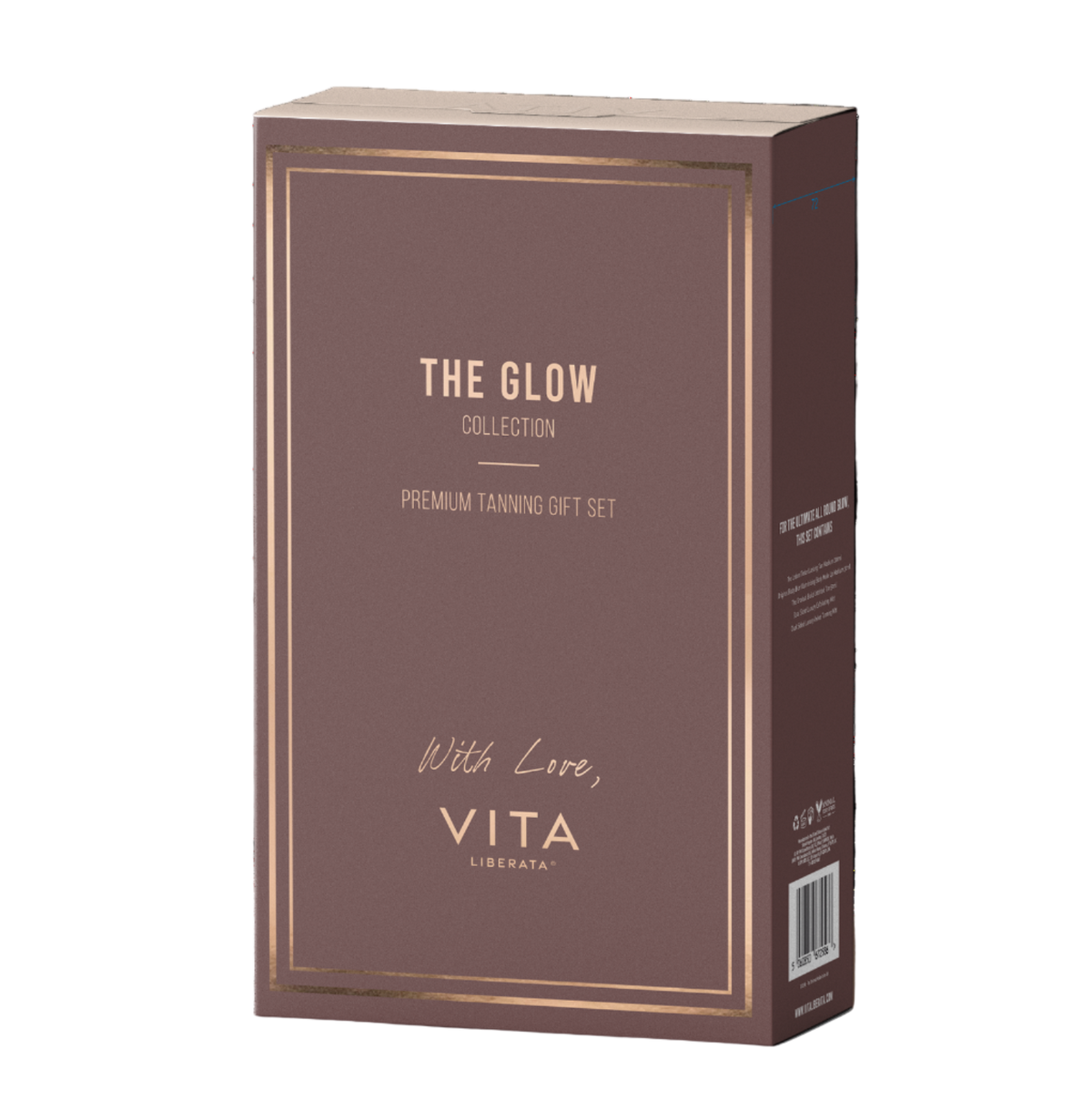 Vita Liberata 'The Glow' and 'Vita' branding on a white background