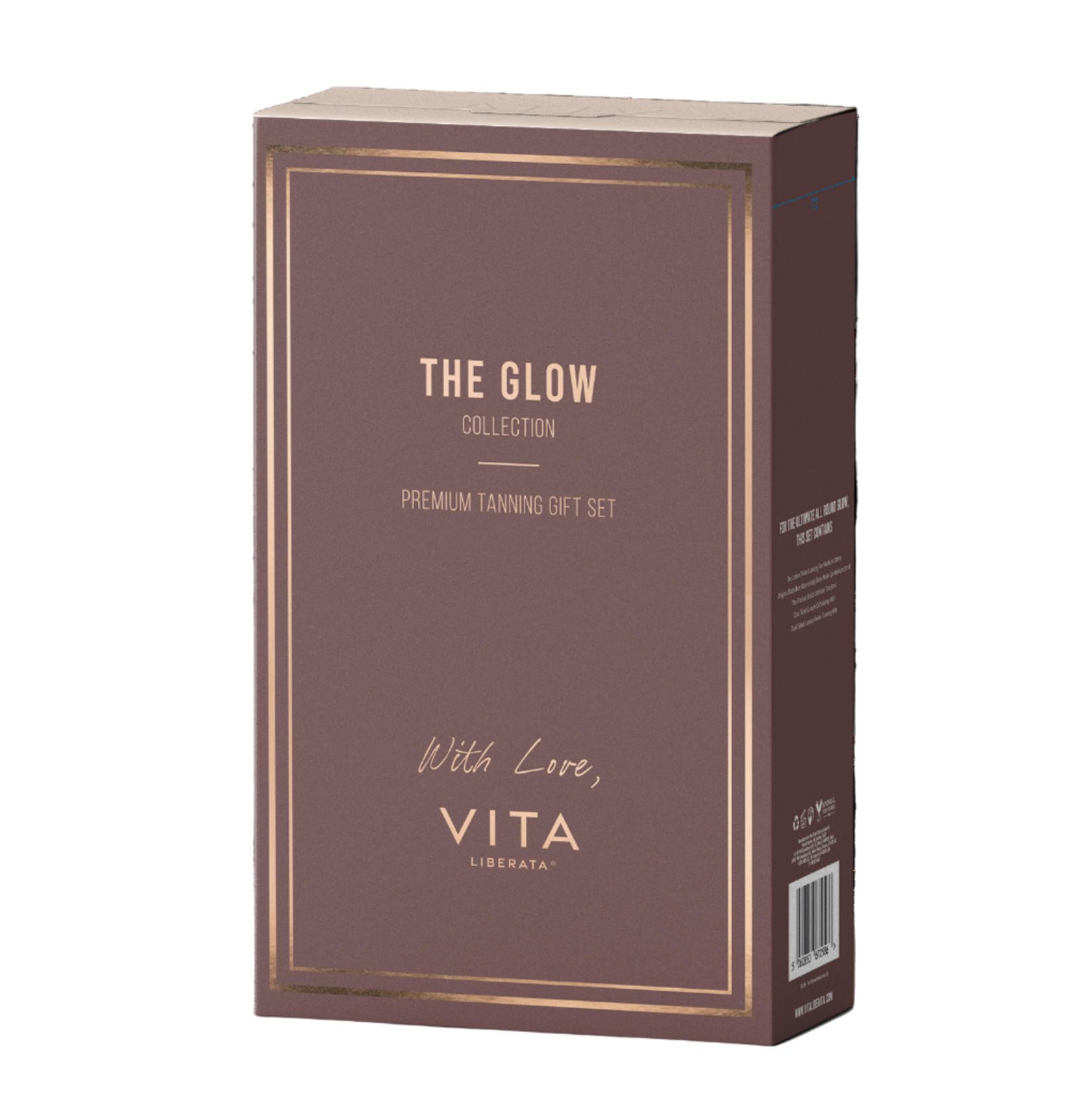 Vita Liberata 'The Glow' and 'Vita' branding on a white background