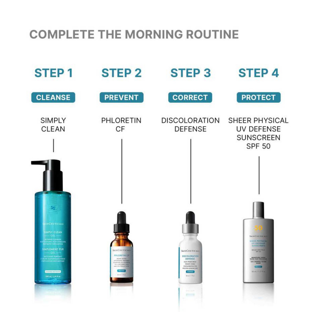 SkinCeuticals Simply Clean Gel 195ml in clear plastic bottle with pump