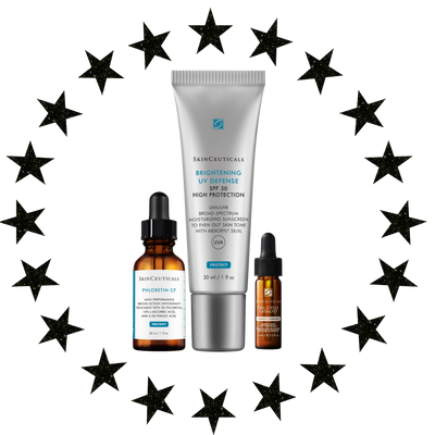 Skinceuticals Depigmenting Phloretin CF 30ml + Brightening UV Defense SPF 30 30ml + Cell Cycle Catalyst 4ml Bundle