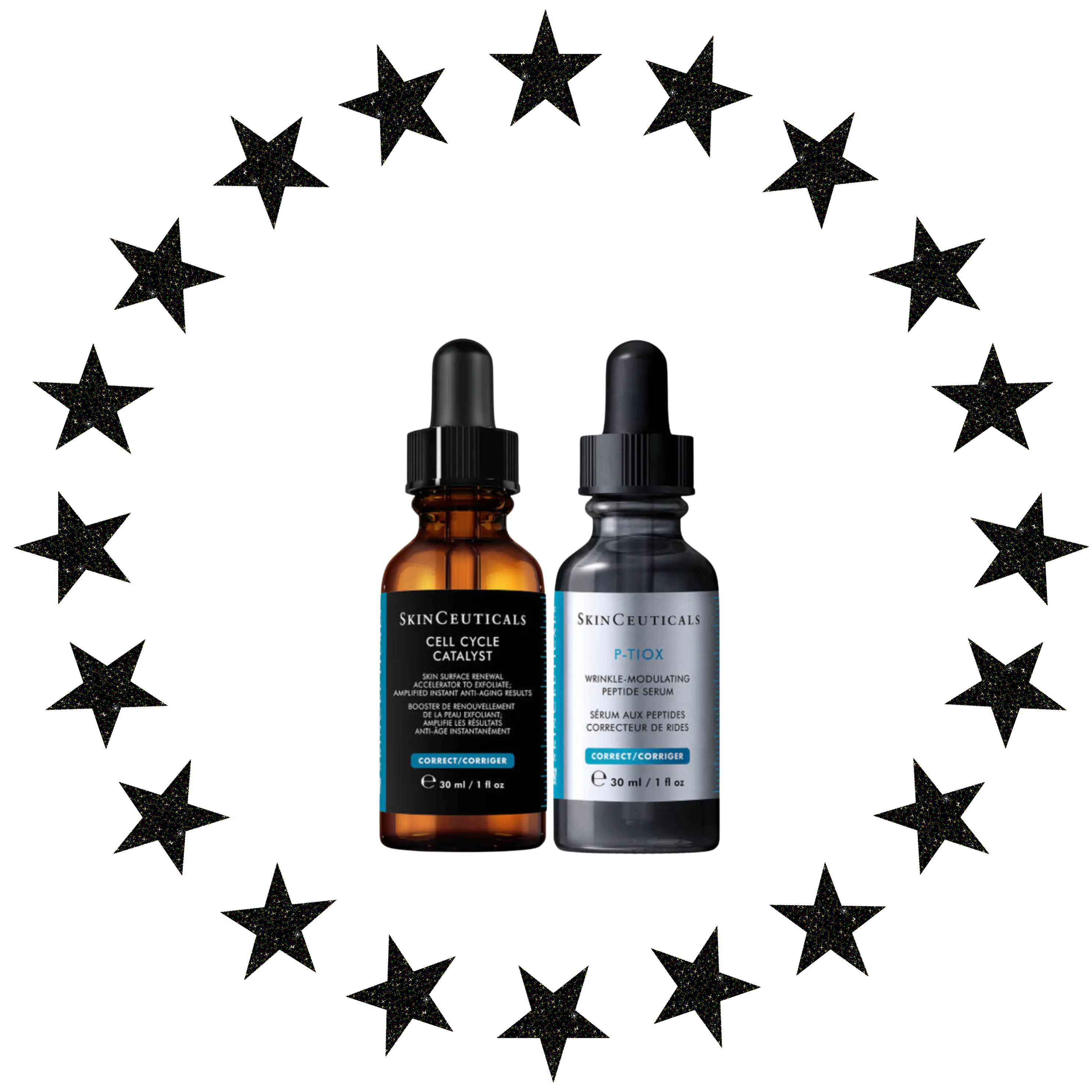 Skinceuticals Glass Skin Power Pair Cell Cycle Catalyst 30ml and P-Tiox 30ml