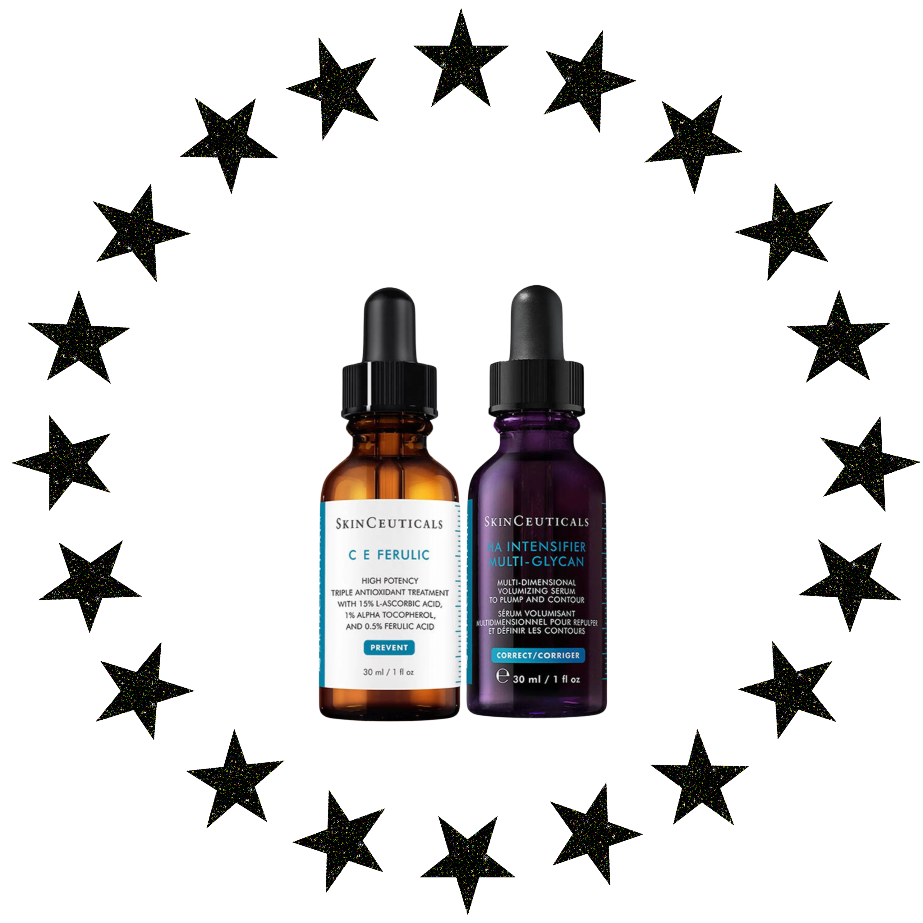 Skinceuticals Hydrating + Anti Wrinkle Power Pair C E Ferulic + Ha Intensifier Multi Glycan 30ml