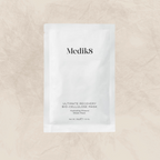 Medik8 ultimate recovery io-cellulose sheet mask, foil sachet packaging, Visibly restore dry, irritated or post-treatment skin with this intensely hydrating mineral sheet mask