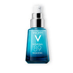 Vichy eye serum bottle on a white background