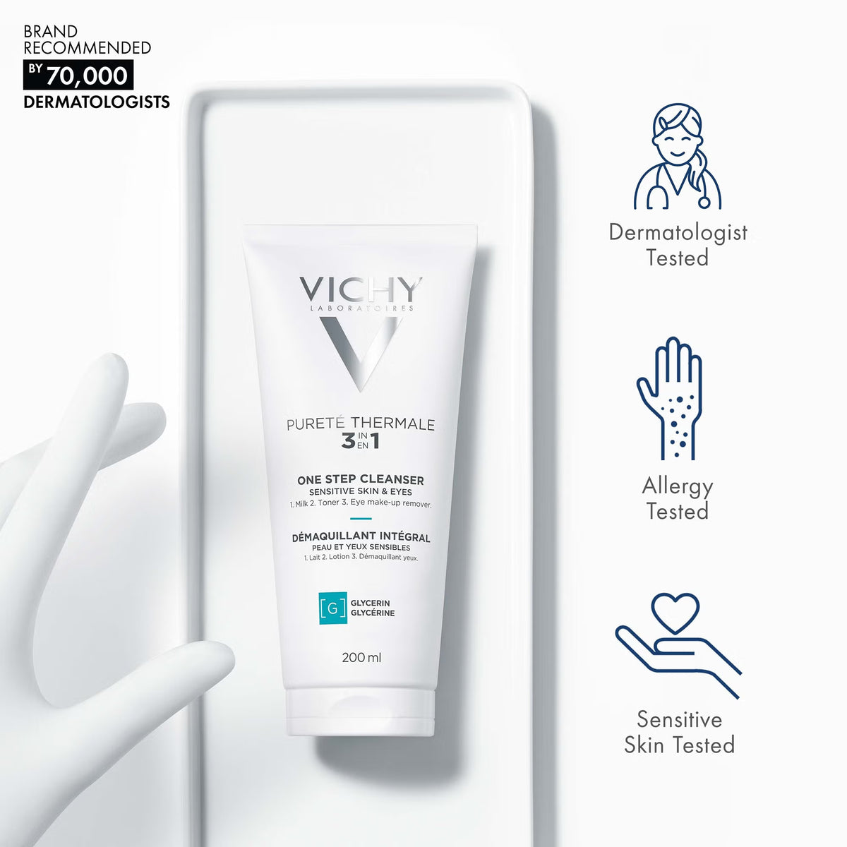 Vichy Pureté Thermale 3 in 1 Step One Cleanser 200ml