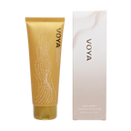 Voya body wash castaway tube and packaging on a white background