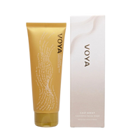 Voya Cast Away Cleansing Facial Wash in gold tube packaging next to its box