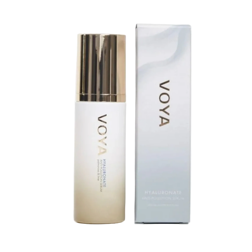 VOYA Hyaluronate Anti-Pollution Serum 30 ml skincare bottle and box on a white background