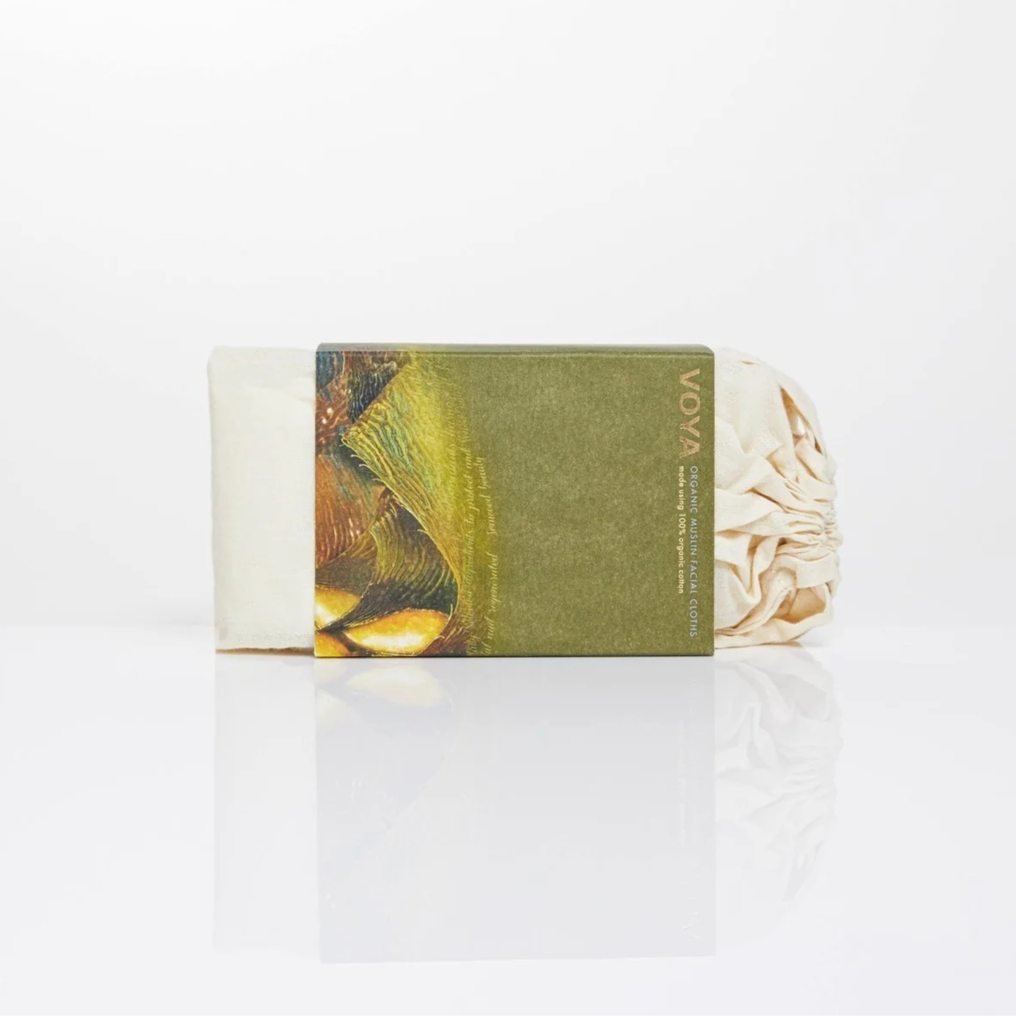 VOYA Muslin Organic Facial Cloths x3