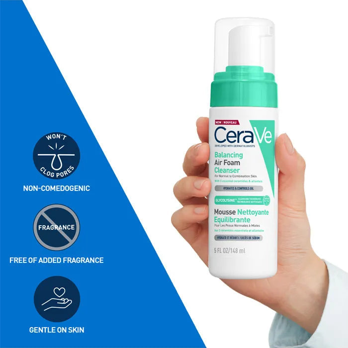 CeraVe Balancing Air Foam Cleanser – routine view