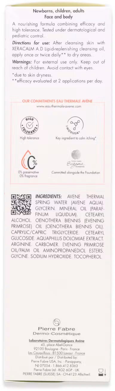 Avène XeraCalm A.D Lipid-Replenishing Cream 200ml