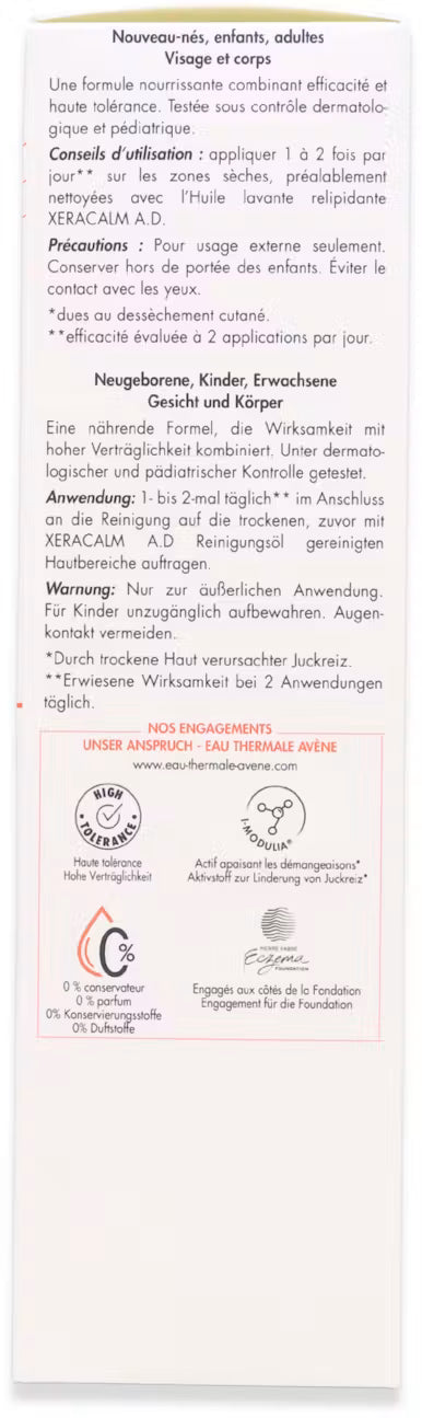 Avène XeraCalm A.D Lipid-Replenishing Cream 200ml