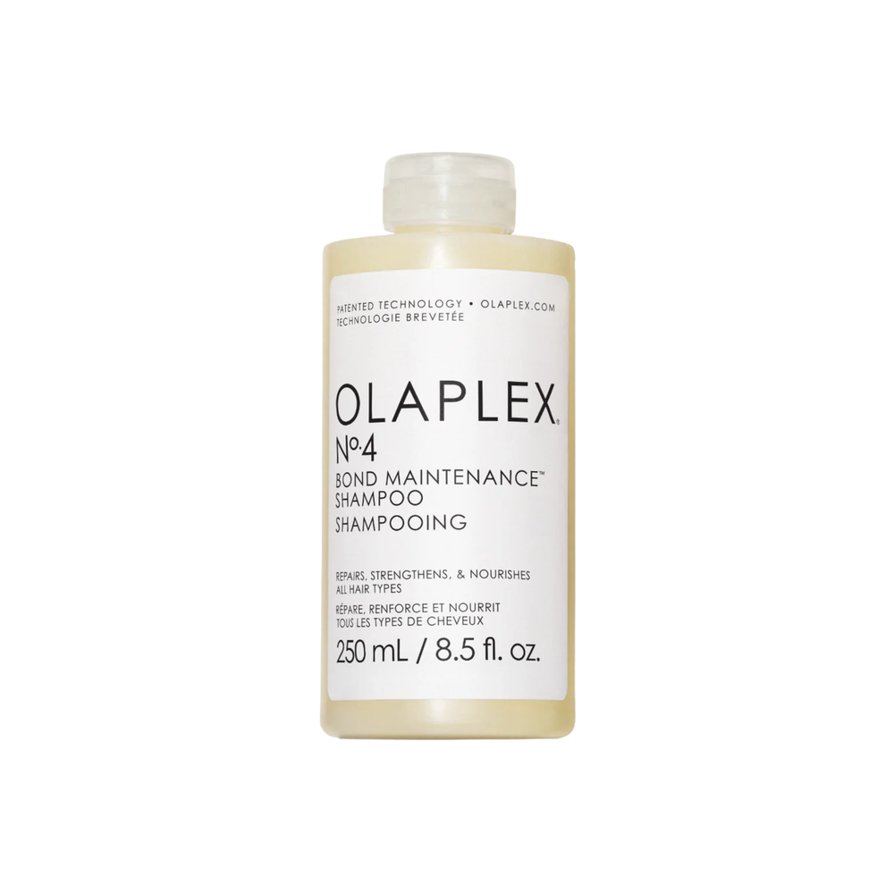 Olaplex No.4 Bond Maintenance Shampoo 250ml in clear plastic bottle with lid
