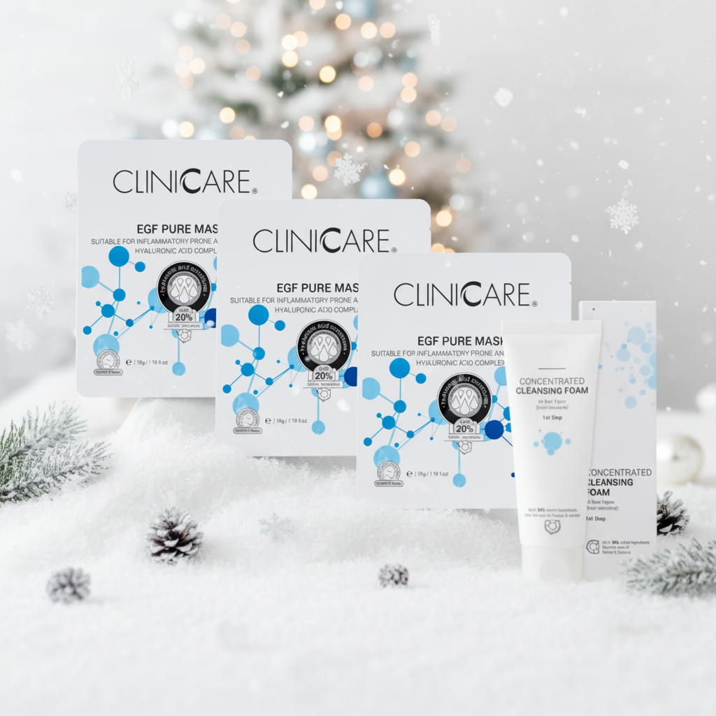 ClinicCare EGF Pure Masks + Concentrated Cleansing Foam Bundle
