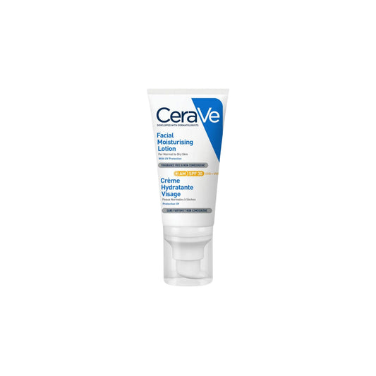 theskinbay.co.uk CeraVe AM Facial Moisturising Lotion SPF 30 52ml CeraVe Dry/Dehydrated Skin face cream Hyaluronic Acid moisturiser Normal Skin Sensitive skin Skincare SPF Teenage Skin