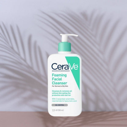 theskinbay.co.uk CeraVe Foaming Cleanser 236ml CeraVe Acne/Blemish Prone Cleanser & Toner Dry/Dehydrated Skin Normal Skin Oily Skin Skincare